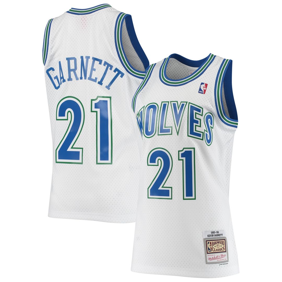 Minnesota Timberwolves Kevin Garnett Mitchell & Ness Hardwood Classics Swingman Jersey - Black