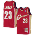 Cleveland Cavaliers LeBron James Mitchell & Ness Youth 2003 - 04 Hardwood Classics Swingman Jersey - Wine