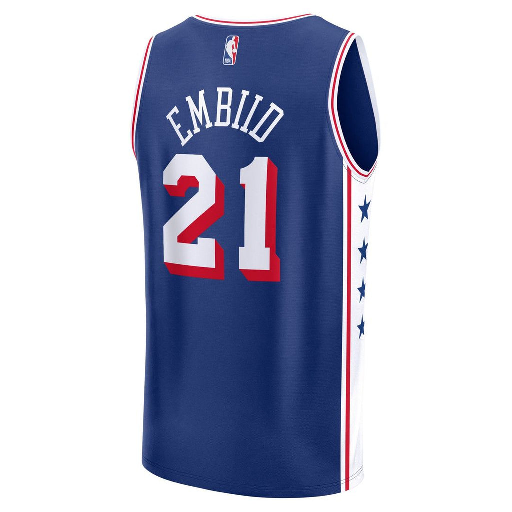 Philadelphia 76ers Joel Embiid Fanatics Fast Break Replica Jersey - Association Edition - White
