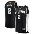 San Antonio Spurs Dylan Harper Fanatics 2026 NBA Finals Patch Fast Break Jersey - Icon Edition - Black