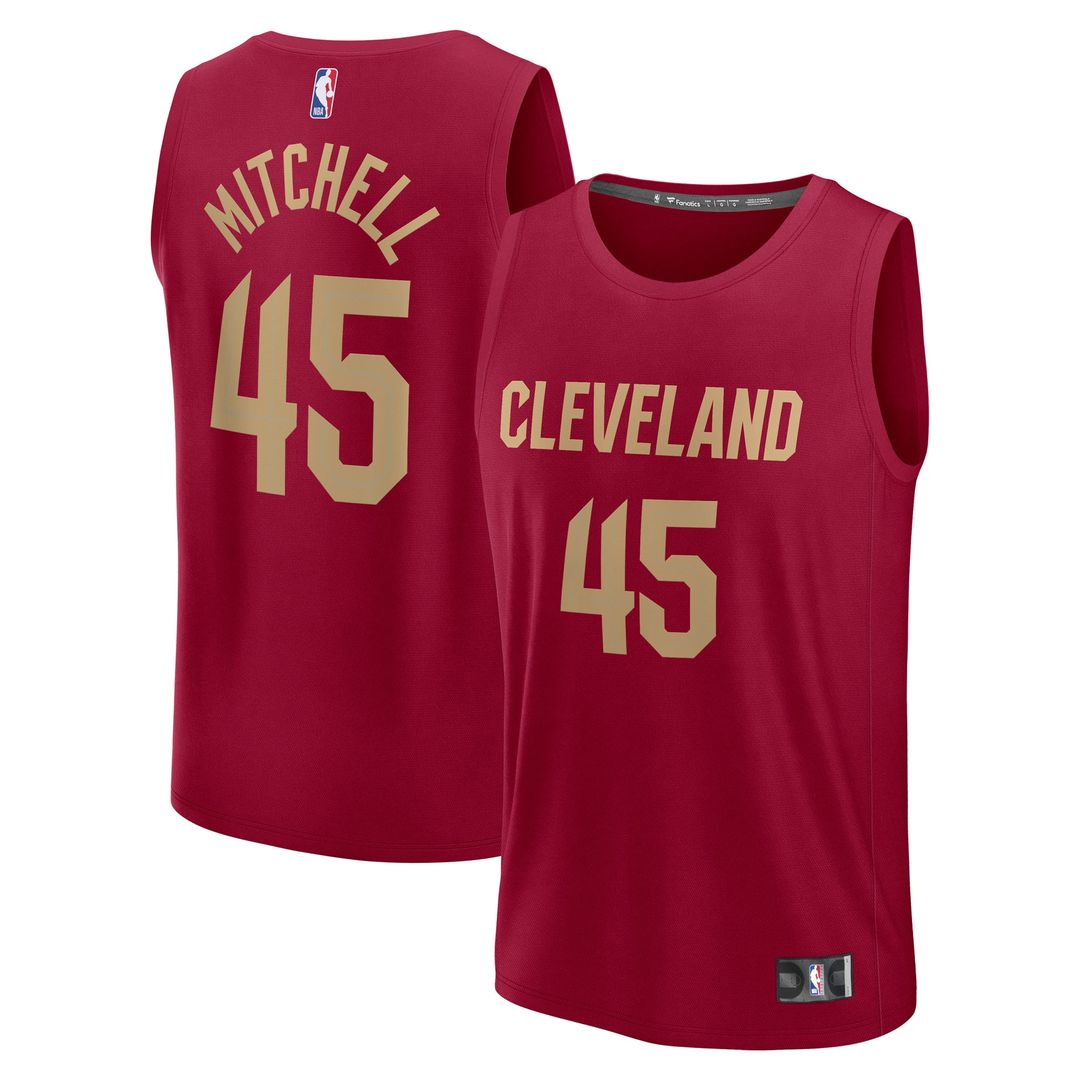 Cleveland Cavaliers Donovan Mitchell Fanatics Youth Fast Break Replica Player Jersey - Icon Edition - Wine