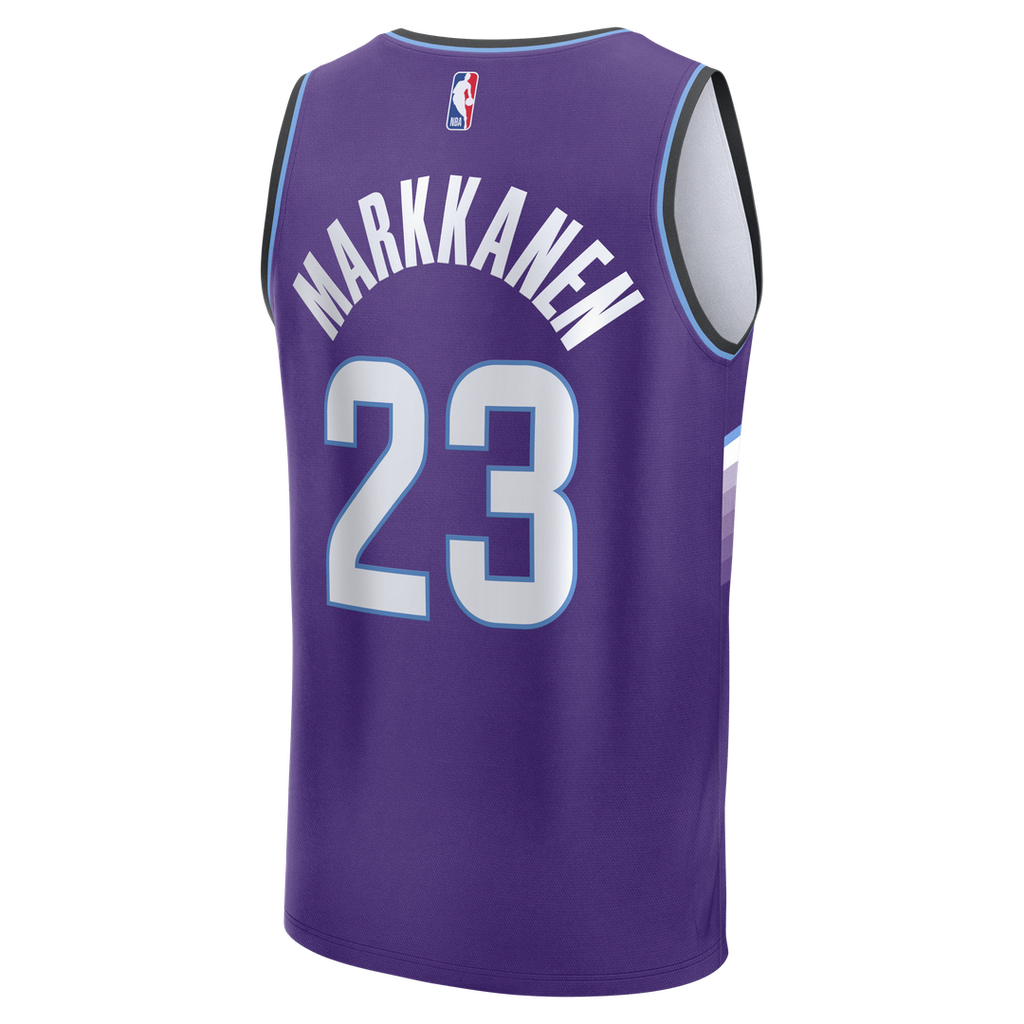 Utah Jazz Lauri Markkanen Fanatics Fast Break Replica Jersey - Icon Edition - Purple