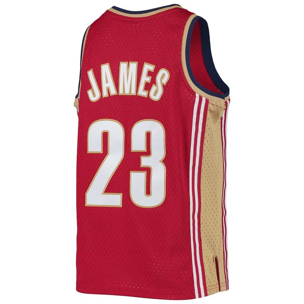Cleveland Cavaliers LeBron James Mitchell & Ness Youth 2008 - 09 Hardwood Classics Swingman Jersey - Navy
