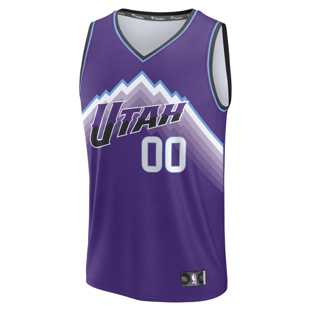 Utah Jazz Fanatics Fast Break Replica Custom Jersey - White - Association Edition