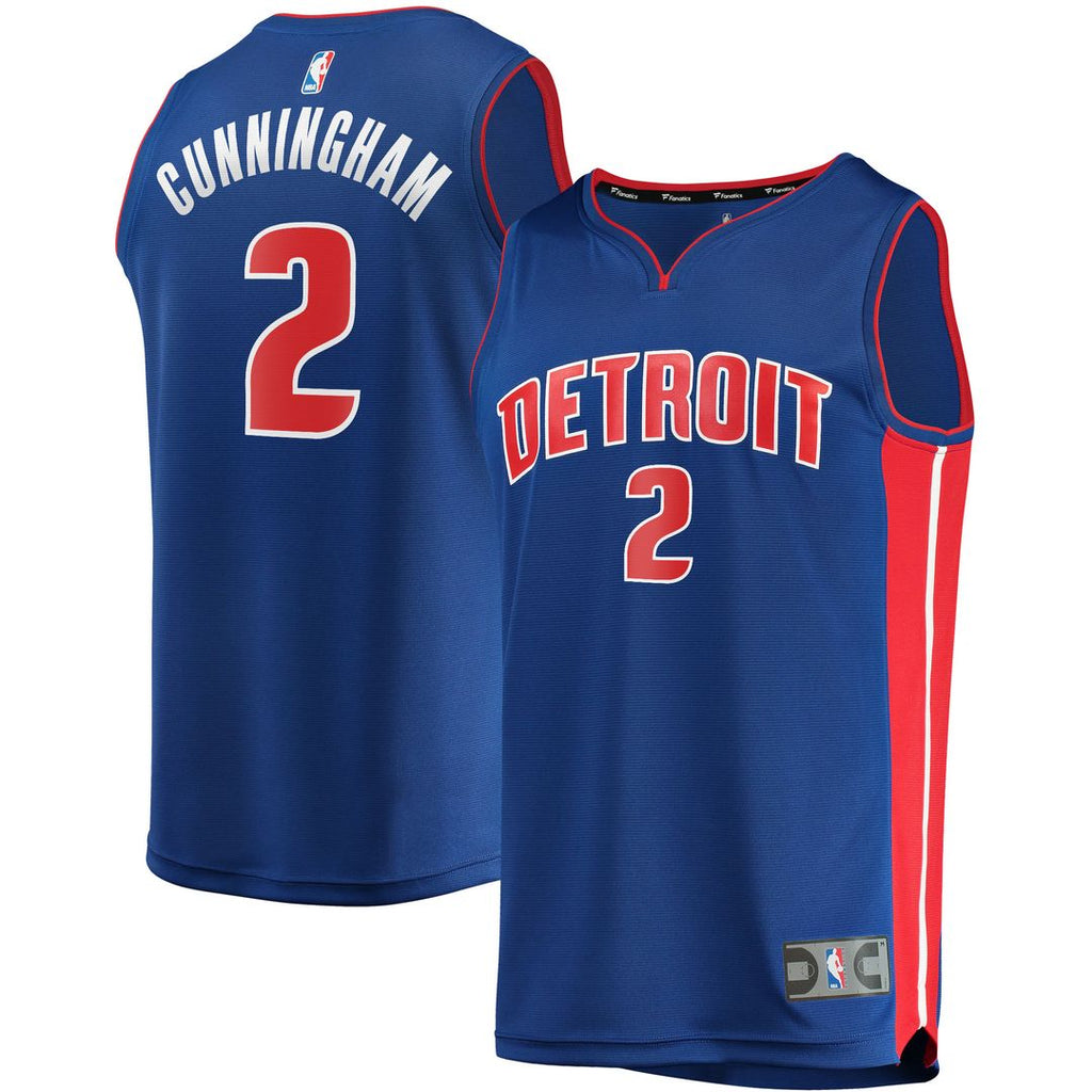 Detroit Pistons Cade Cunningham Fanatics Fast Break Replica Jersey - Icon Edition - Blue