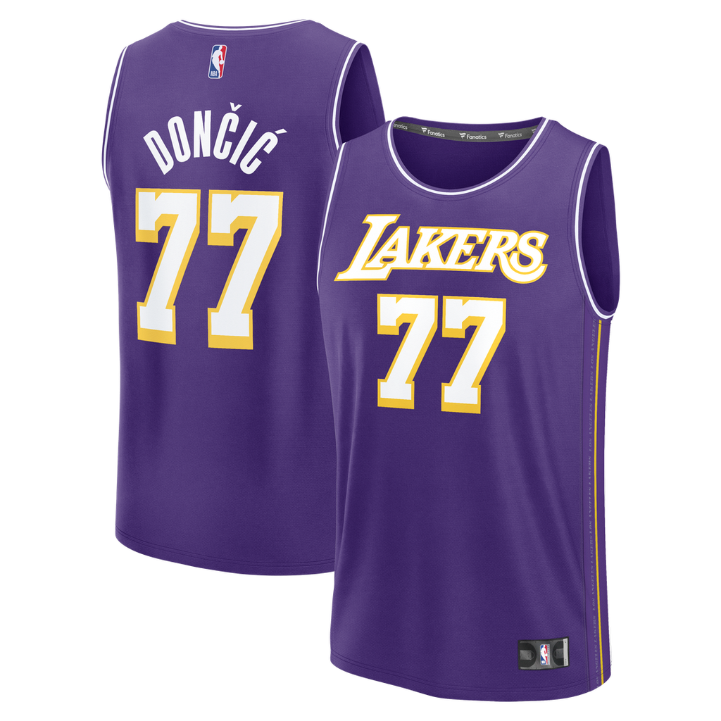 Los Angeles Lakers Luka Dončić Fanatics Youth Fast Break Jersey - Statement Edition - Purple