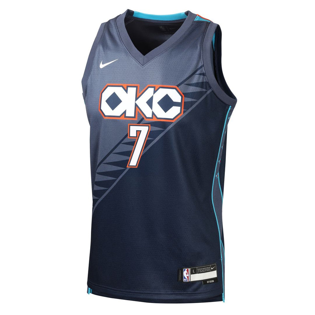 Oklahoma City Thunder Chet Holmgren Nike Youth 2025/26 City Edition Swingman Jersey - Navy