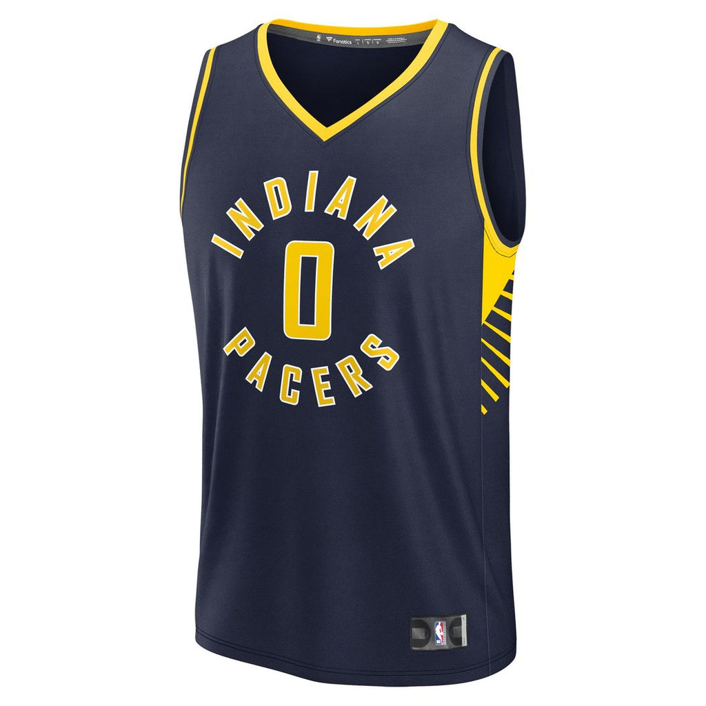 Indiana Pacers Tyrese Haliburton Fanatics Youth Fast Break Replica Player Jersey - Icon Edition - Navy
