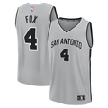 San Antonio Spurs De'Aaron Fox Fanatics Youth Fast Break Jersey - Statement Edition - Silver