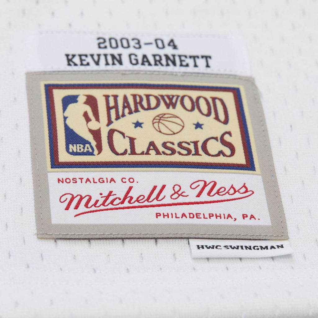 Minnesota Timberwolves Kevin Garnett Mitchell & Ness Hardwood Classics Swingman Jersey - White