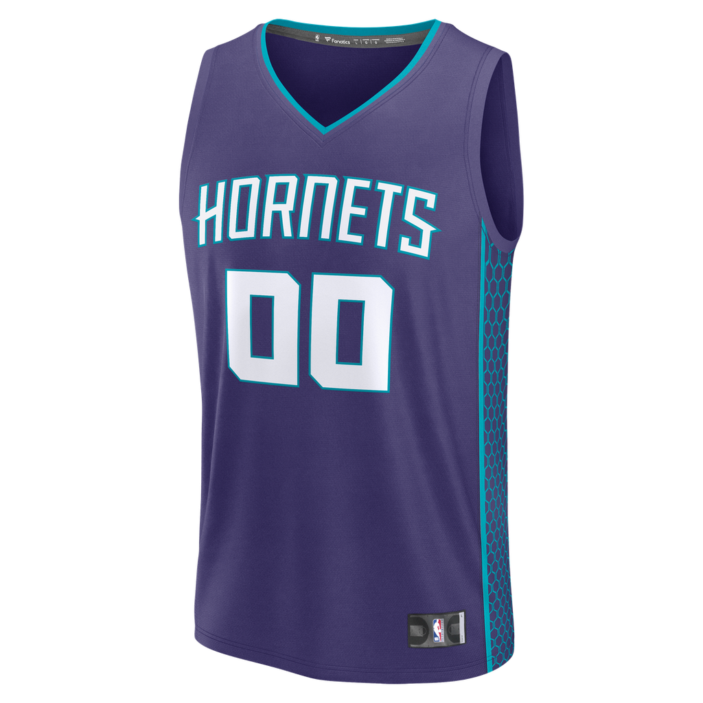 Charlotte Hornets Fanatics Fast Break Custom Jersey - Icon Edition - Teal