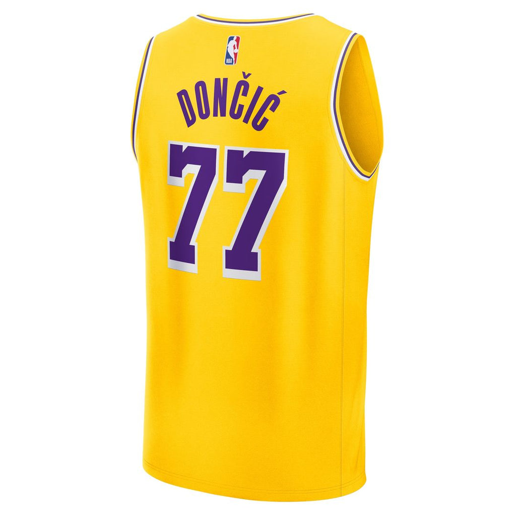 Los Angeles Lakers Luka Dončić Fanatics Fast Break Replica Player Jersey - Icon Edition - Gold