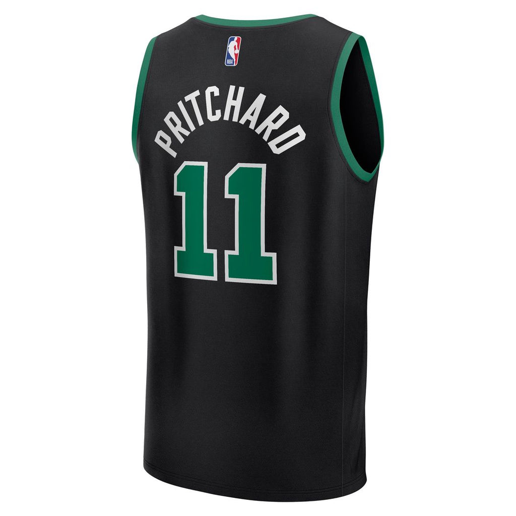 Boston Celtics Payton Pritchard Fanatics Fast Break Replica Player Jersey - Statement Edition - Black