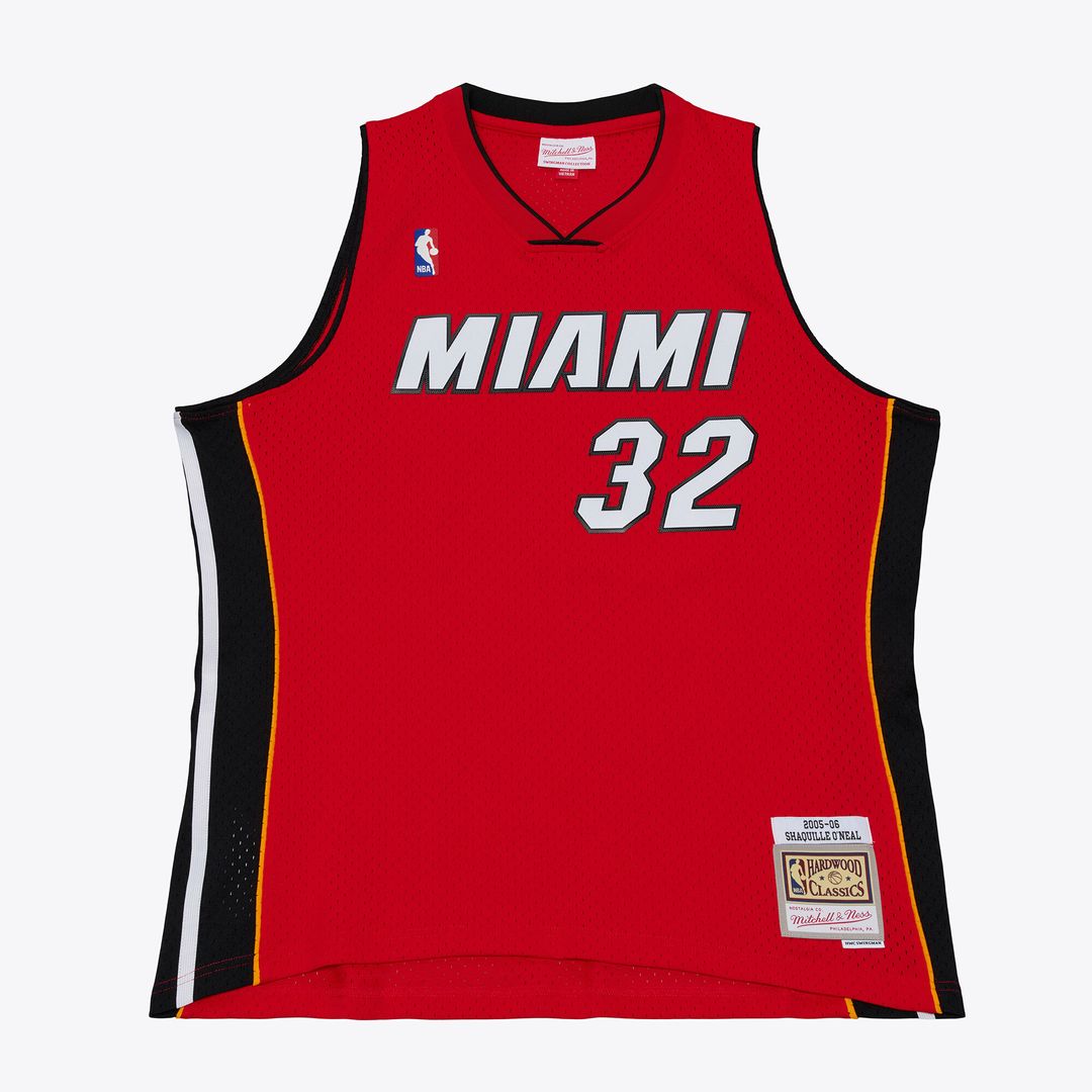 Miami Heat Shaquille O'Neal Mitchell & Ness 2007/08 Hardwood Classics Swingman Jersey - White