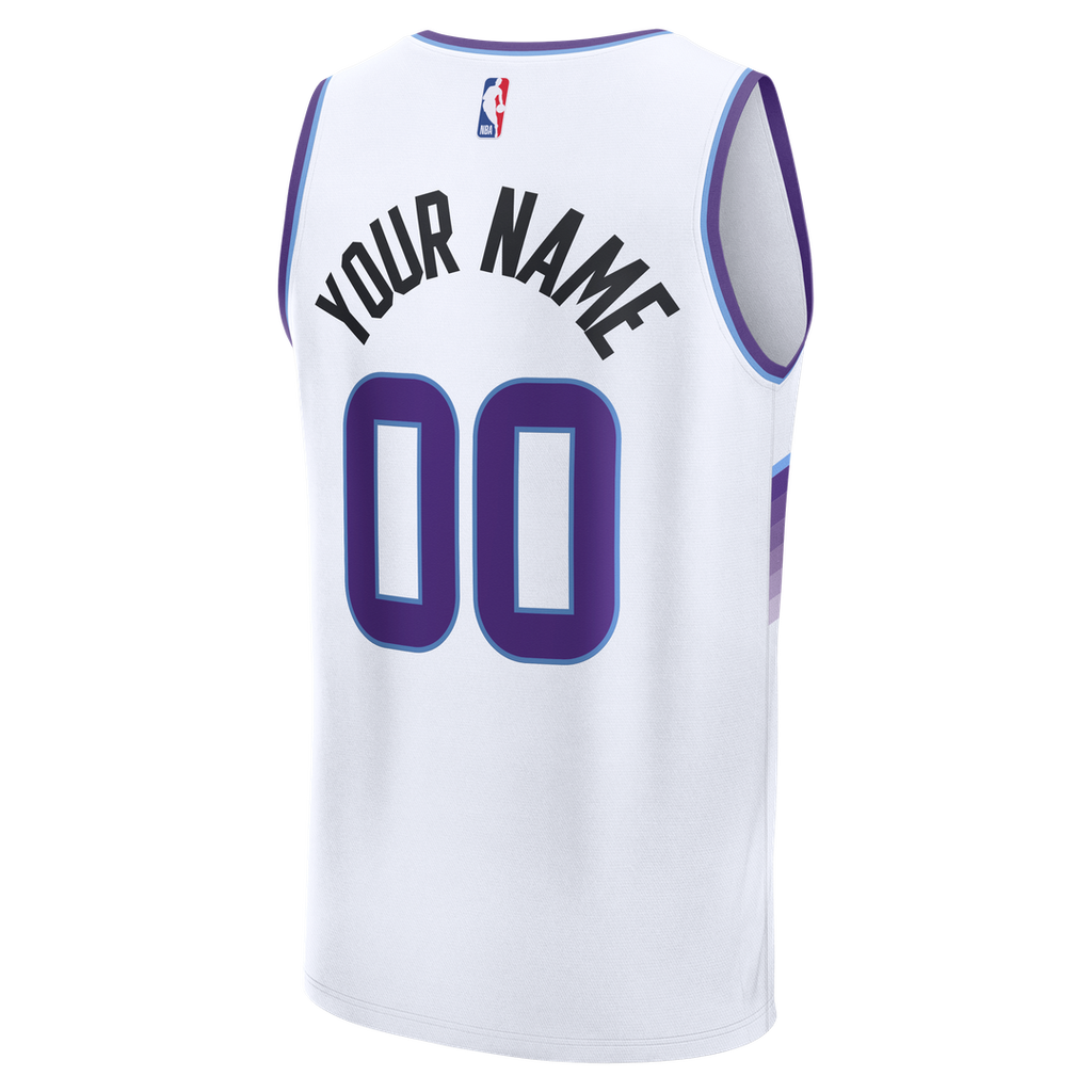 Utah Jazz Fanatics Fast Break Custom Jersey - Statement Edition - Black