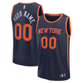 New York Knicks Fanatics Fast Break Custom Jersey - Statement Edition - Navy
