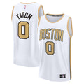 Boston Celtics Jayson Tatum Fanatics Youth 2025/26 City Edition Fast Break Jersey - White