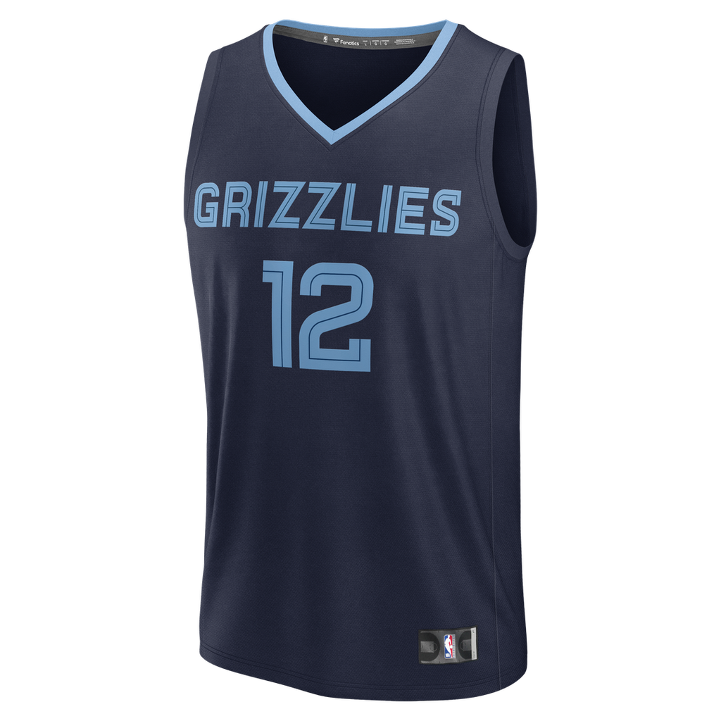 Memphis Grizzlies Ja Morant Fanatics Youth Fast Break Replica Player Jersey - Icon Edition - Navy