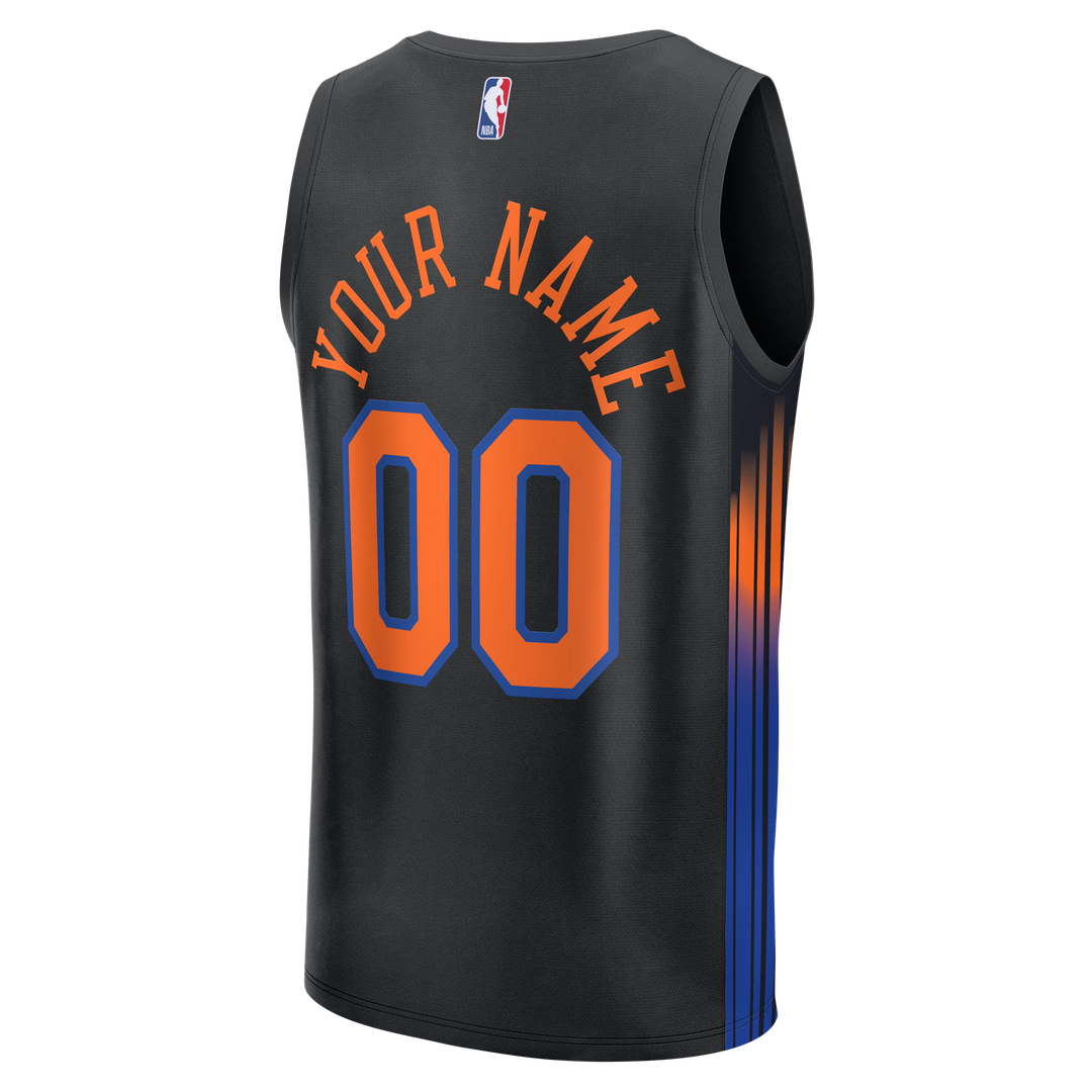 New York Knicks Fanatics Youth Fast Break Custom Jersey - Association Edition - White