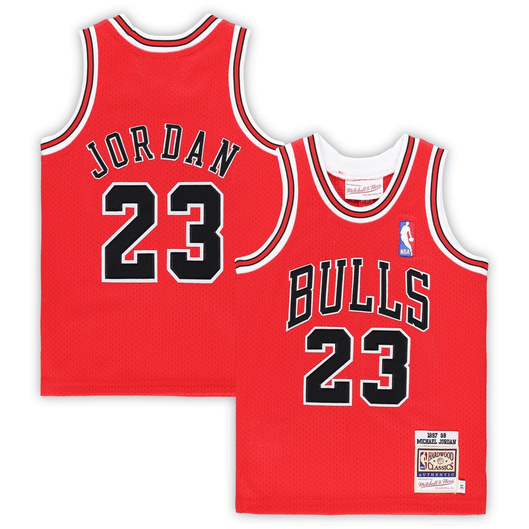 Chicago Bulls Michael Jordan Mitchell & Ness Toddler 1996/97 Hardwood Classics Authentic Jersey - Black