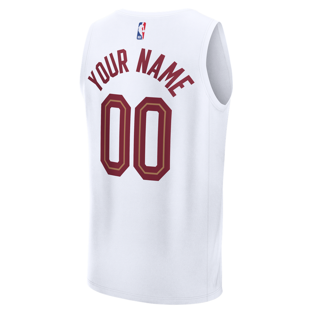 Cleveland Cavaliers Fanatics Youth Fast Break Custom Jersey - Association Edition - White