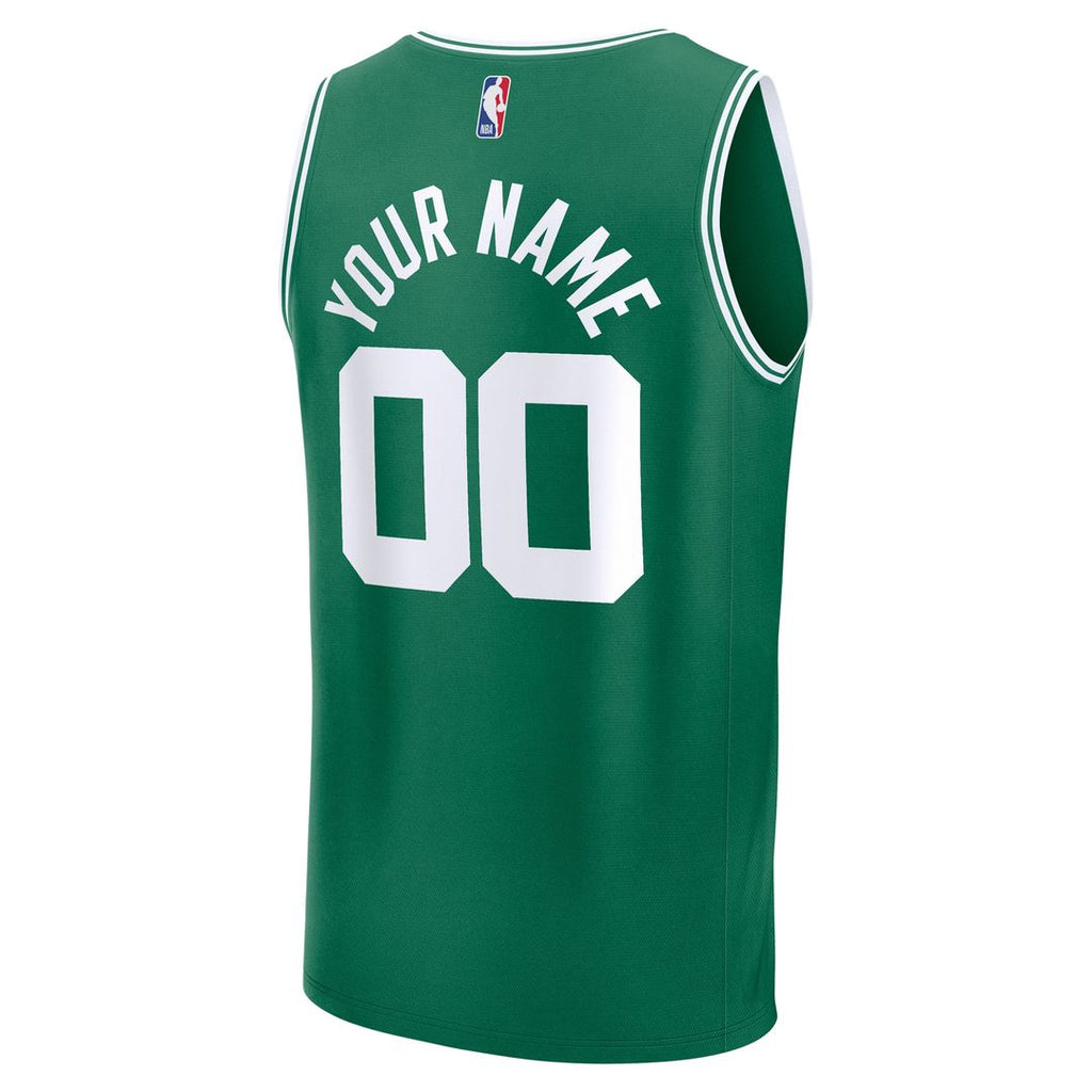Boston Celtics Fanatics Fast Break Custom Jersey - Association Edition - White