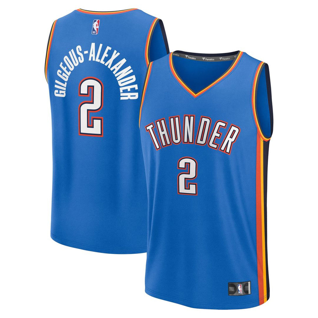 Oklahoma City Thunder Shai Gilgeous - Alexander Fanatics Youth Fast Break Replica Player Jersey - Icon Edition - Blue