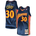 Golden State Warriors Stephen Curry Mitchell & Ness 2009/10 Hardwood Classics Authentic Jersey - Navy