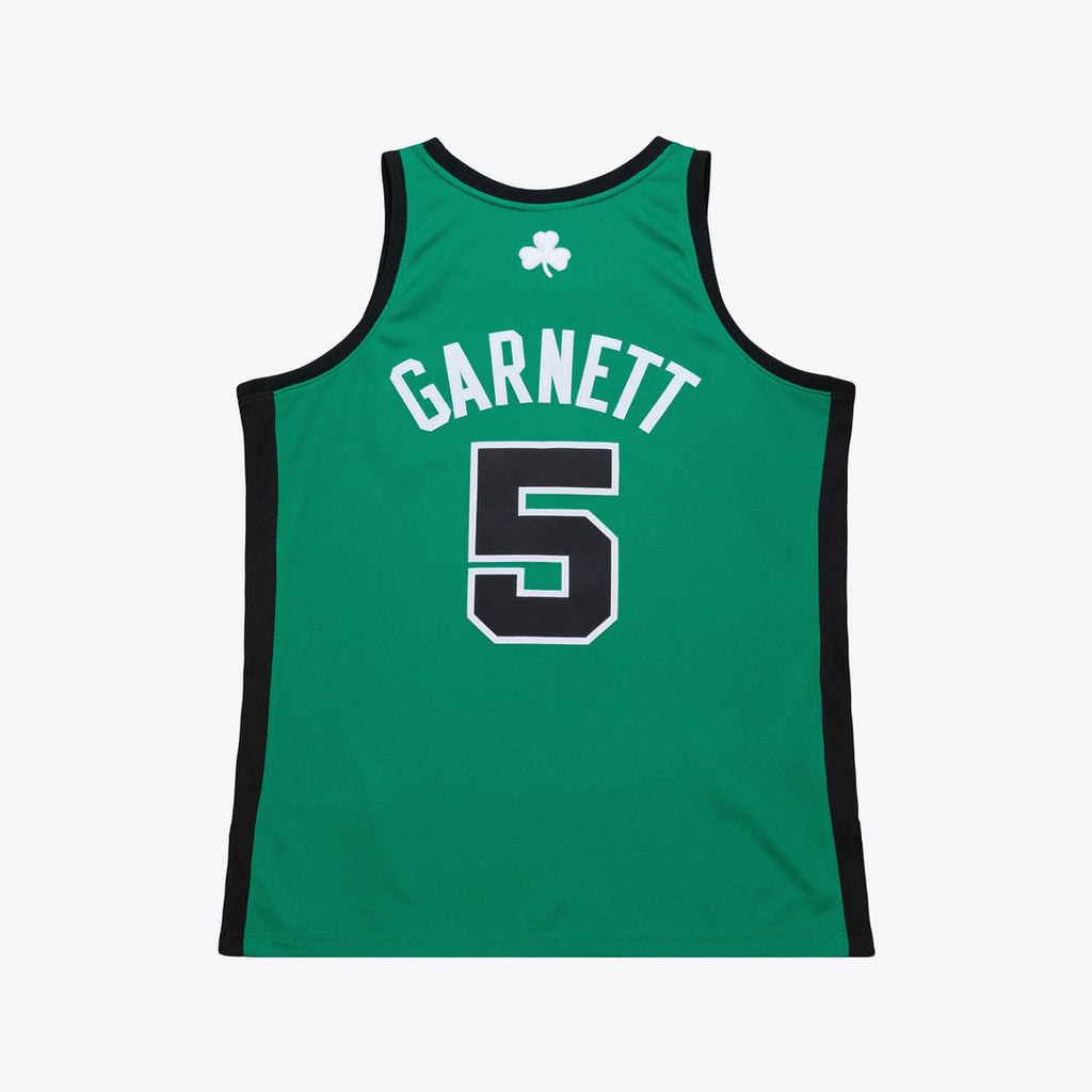 Boston Celtics Kevin Garnett Mitchell & Ness 2007 - 08 Hardwood Classics Authentic Jersey - Kelly Green