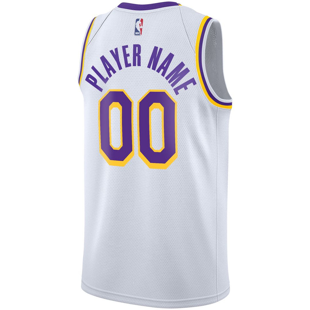 Los Angeles Lakers Nike 2020/21 Swingman Custom Jersey - Icon Edition - Gold