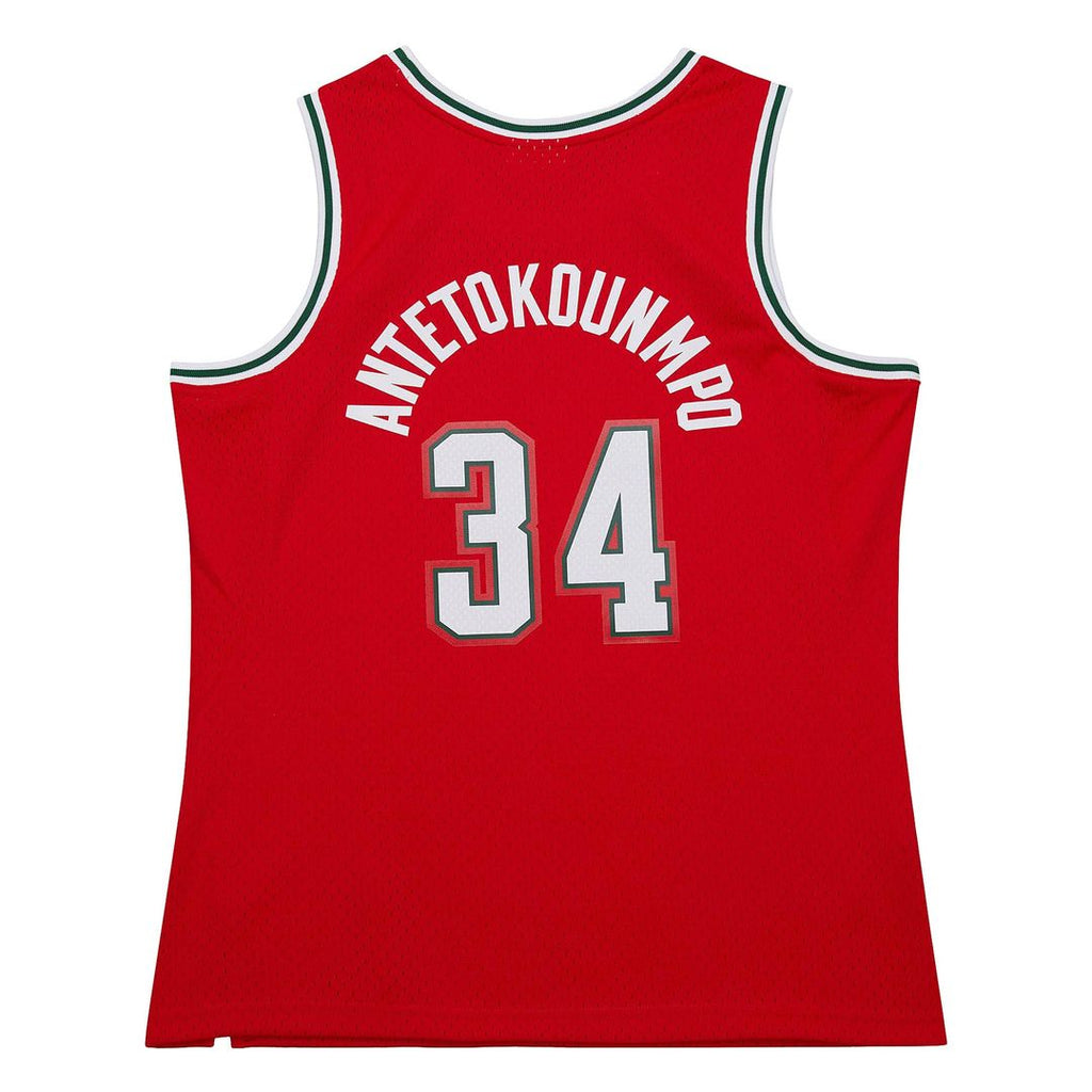 Milwaukee Bucks Giannis Antetokounmpo Mitchell & Ness 2014/15 Hardwood Classics Swingman Jersey - Red