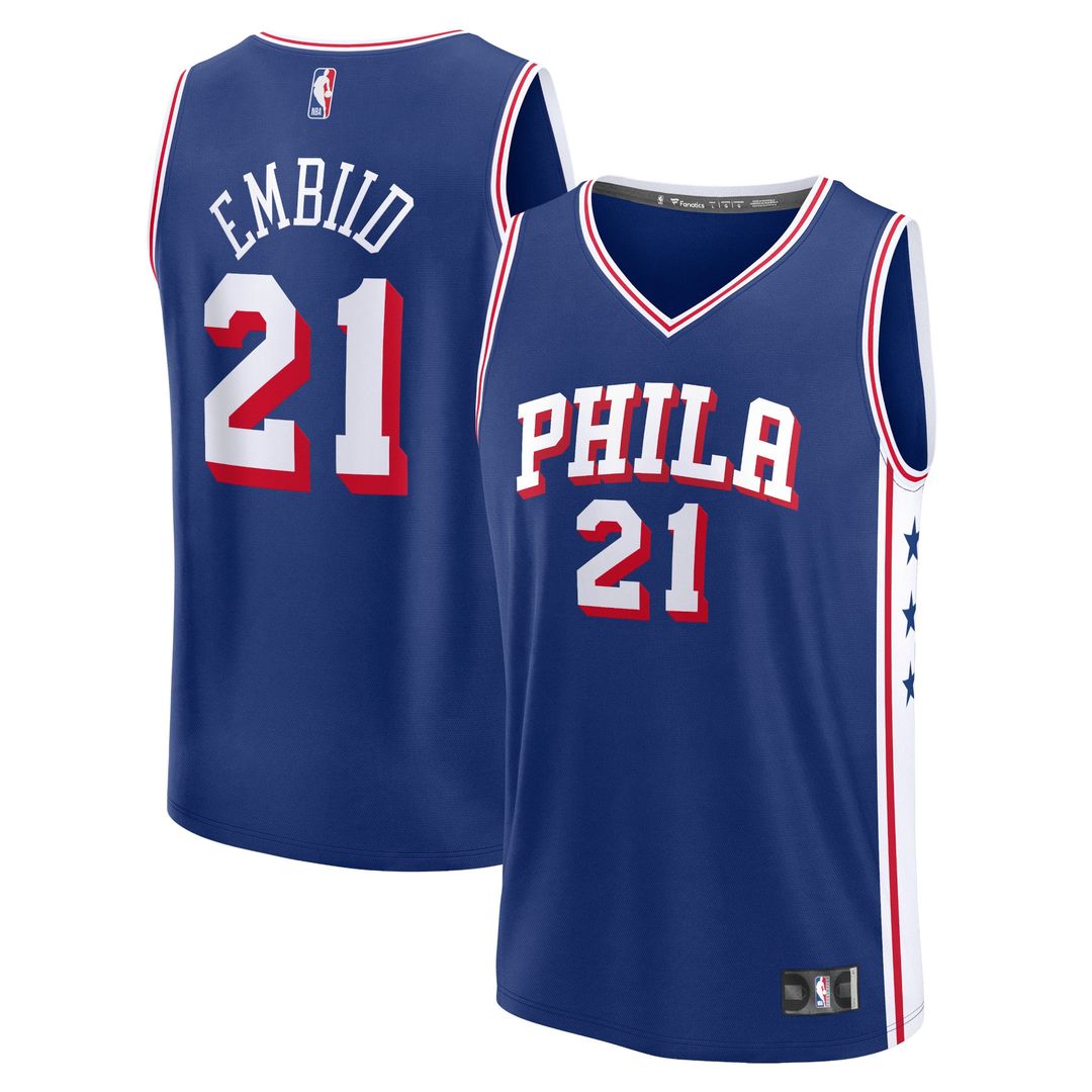 Philadelphia 76ers Joel Embiid Fanatics Fast Break Replica Jersey - Association Edition - White