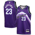 Utah Jazz Lauri Markkanen Nike Youth Icon Edition Swingman Jersey - Purple