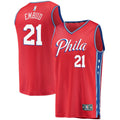 Philadelphia 76ers Joel Embiid Fanatics Youth 2019/20 Fast Break Replica Player Team Jersey - Statement Edition - Red