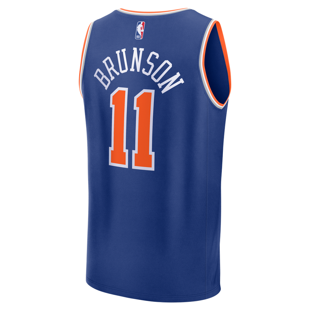 New York Knicks Jalen Brunson Fanatics Youth Fast Break Replica Player Jersey - Icon Edition - Blue