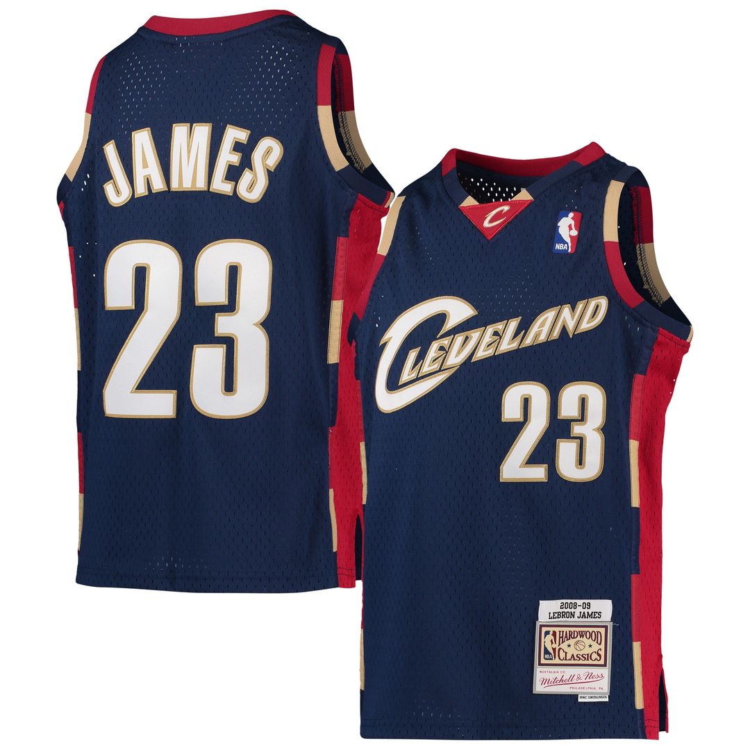 Cleveland Cavaliers LeBron James Mitchell & Ness Youth 2003 - 04 Hardwood Classics Swingman Jersey - Wine
