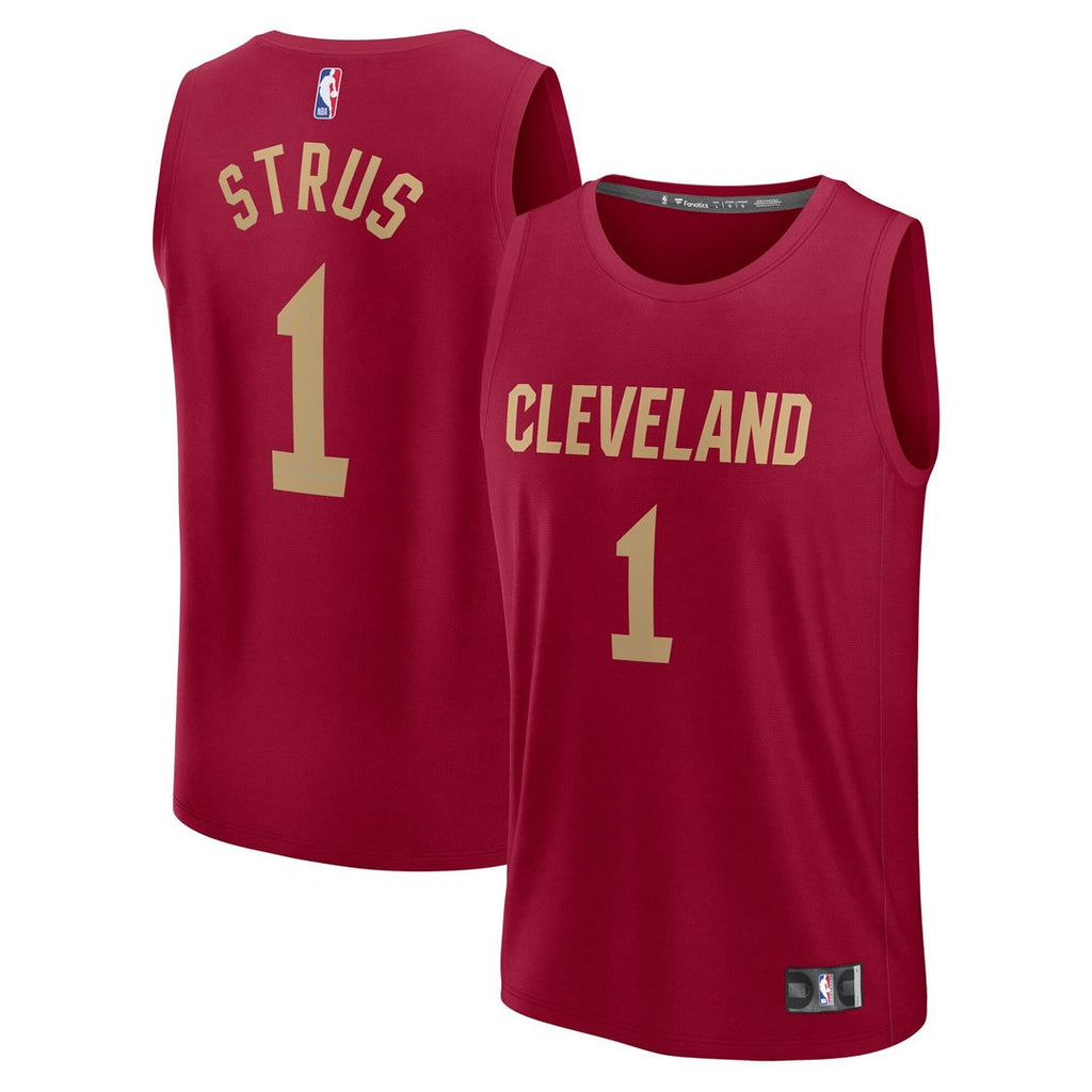 Cleveland Cavaliers Max Strus Fanatics Youth Fast Break Player Jersey - Icon Edition - Wine