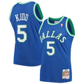 Dallas Mavericks Jason Kidd Mitchell & Ness 1994/95 Hardwood Classics Swingman Jersey - Blue