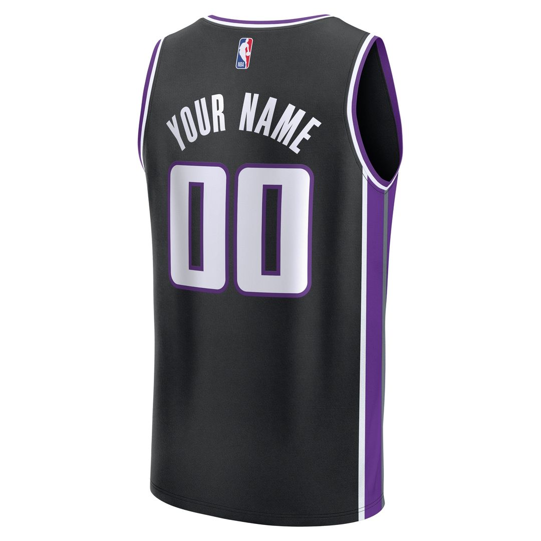 Sacramento Kings Fanatics Youth Fast Break Custom Replica Jersey - Purple - Statement Edition