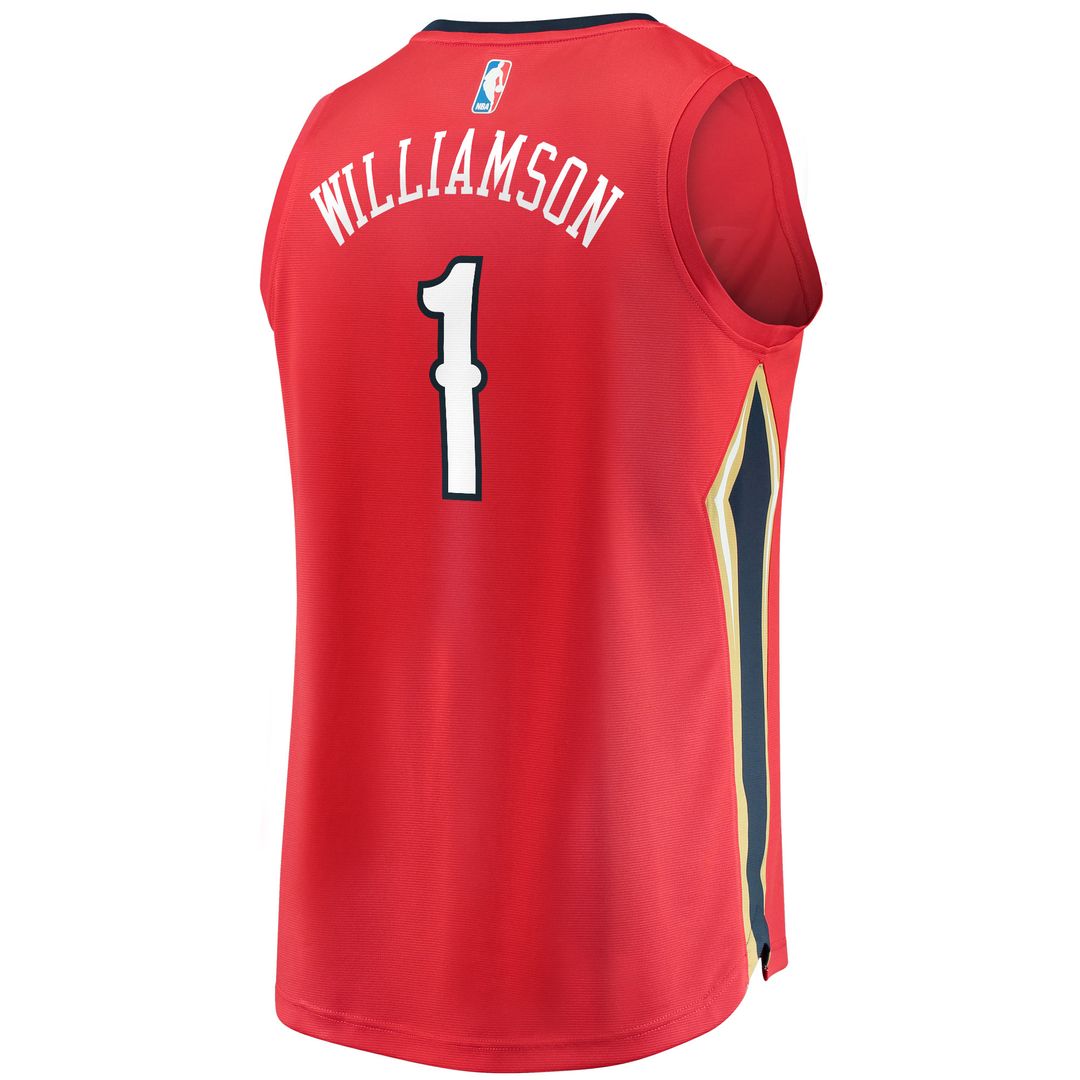 New Orleans Pelicans Zion Williamson Fanatics Replica Fast Break Jersey White - Association Edition