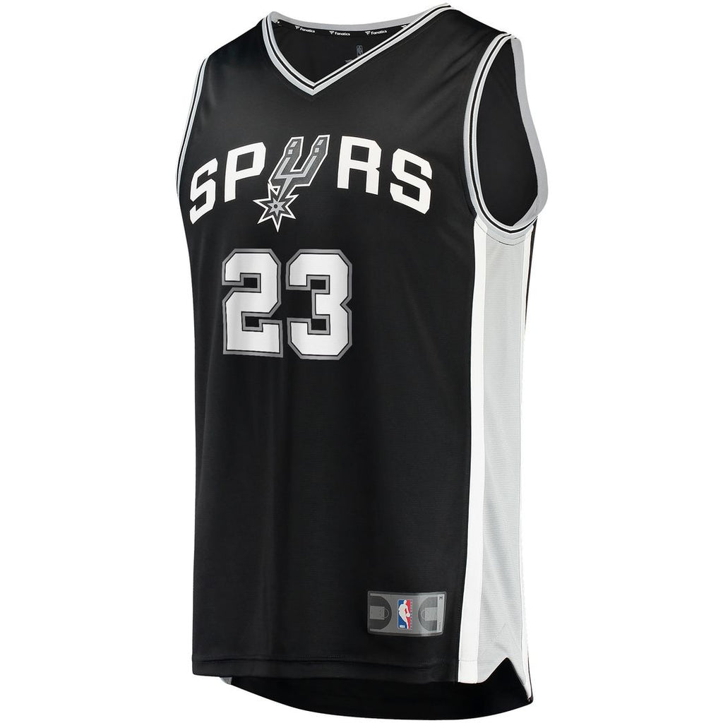 San Antonio Spurs Zach Collins Fanatics Fast Break Replica Jersey - Icon Edition - Black