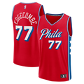 Philadelphia 76ers VJ Edgecombe Fanatics Fast Break Replica Player Jersey - Statement Edition - Red
