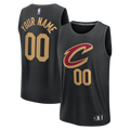Cleveland Cavaliers Fanatics Youth Fast Break Custom Jersey - Statement Edition - Black