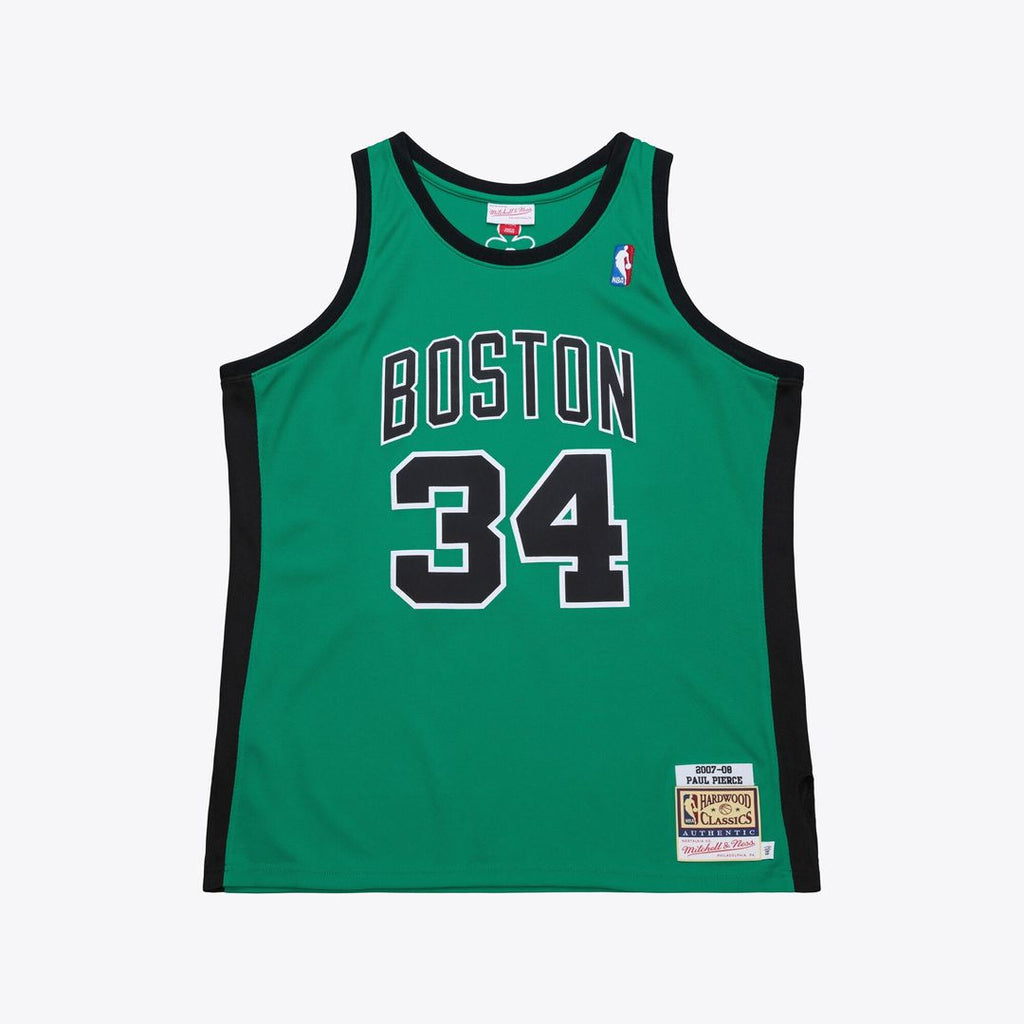 Boston Celtics Paul Pierce Mitchell & Ness 2007 - 08 Hardwood Classics Authentic Jersey - Kelly Green