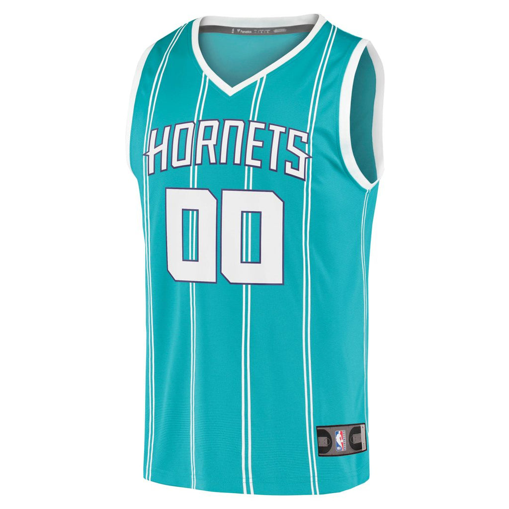 Charlotte Hornets Fanatics Fast Break Replica Custom Jersey - Icon Edition - Teal
