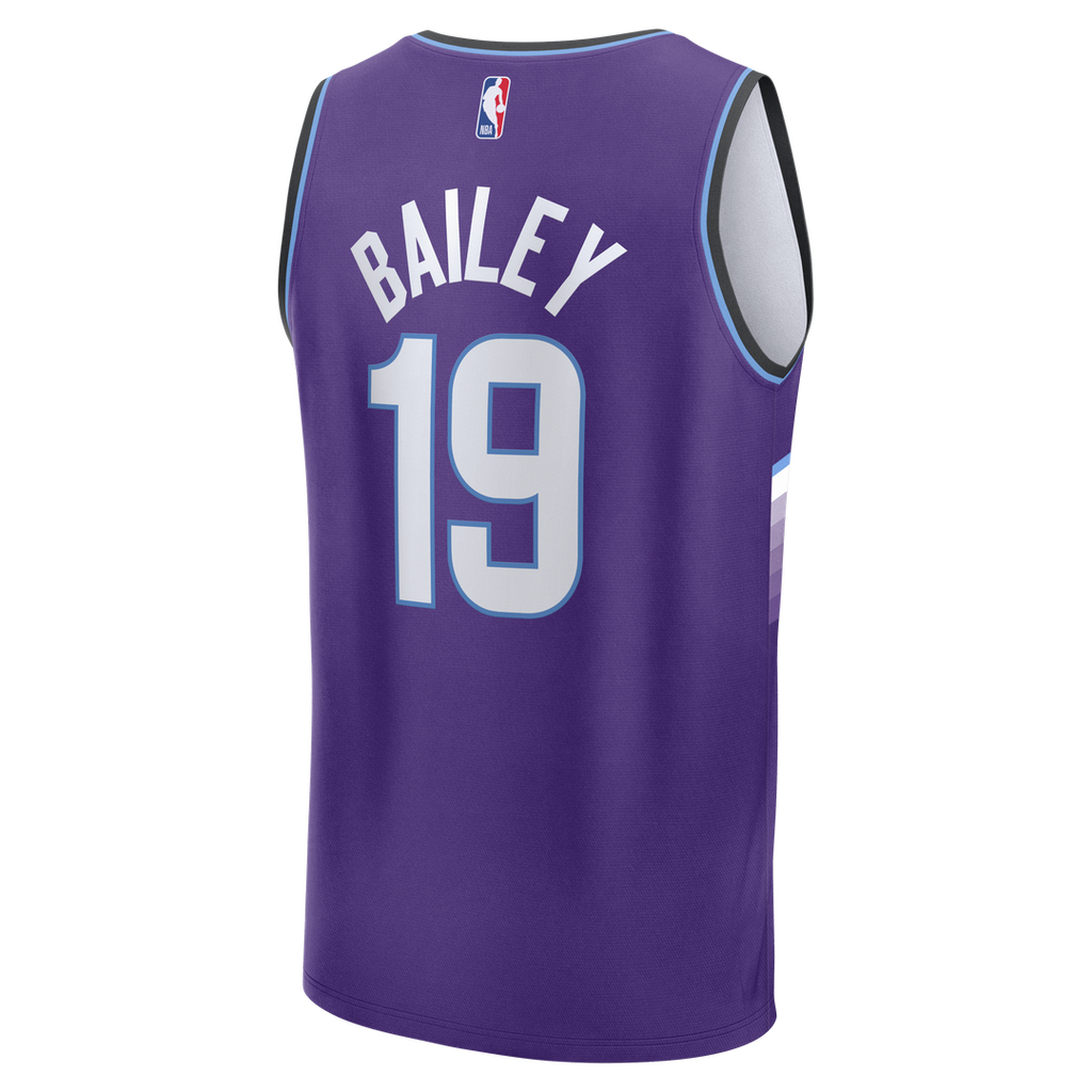 Utah Jazz Ace Bailey Fanatics Fast Break Replica Jersey - Purple - Icon Edition