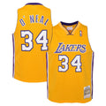 Los Angeles Lakers Shaquille O'Neal Mitchell & Ness Youth 1999/00 Hardwood Classics Swingman Jersey - Gold
