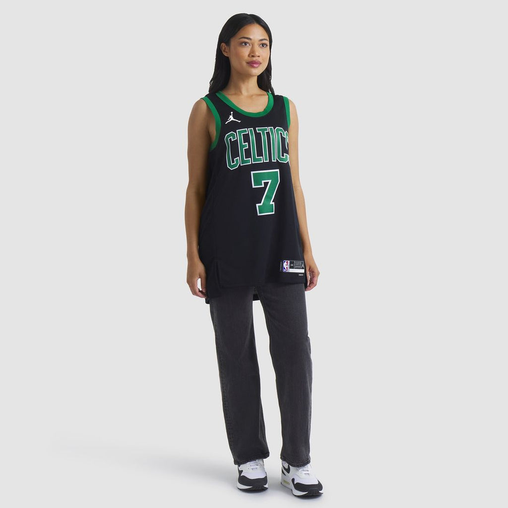 Boston Celtics Jaylen Brown Jordan Brand Unisex Swingman Jersey - Statement Edition - Black