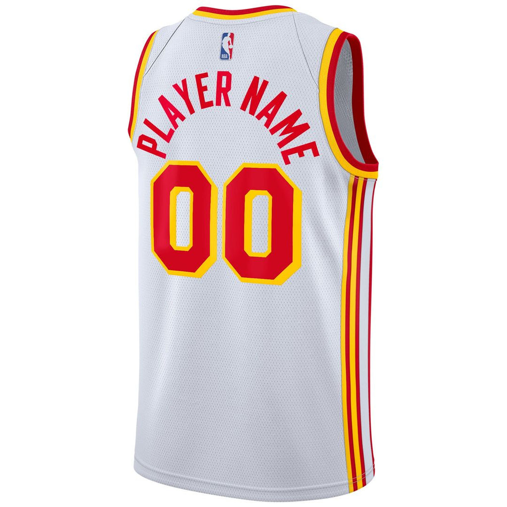 Atlanta Hawks Nike 2020/21 Swingman Custom Jersey - Icon Edition - Red