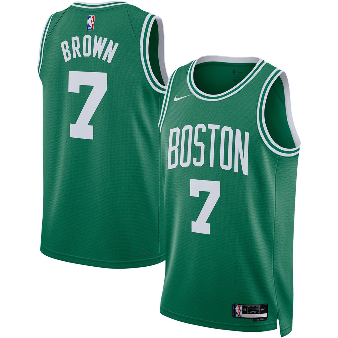 Boston Celtics Jaylen Brown Nike Unisex Swingman Jersey - Icon Edition - Kelly Green